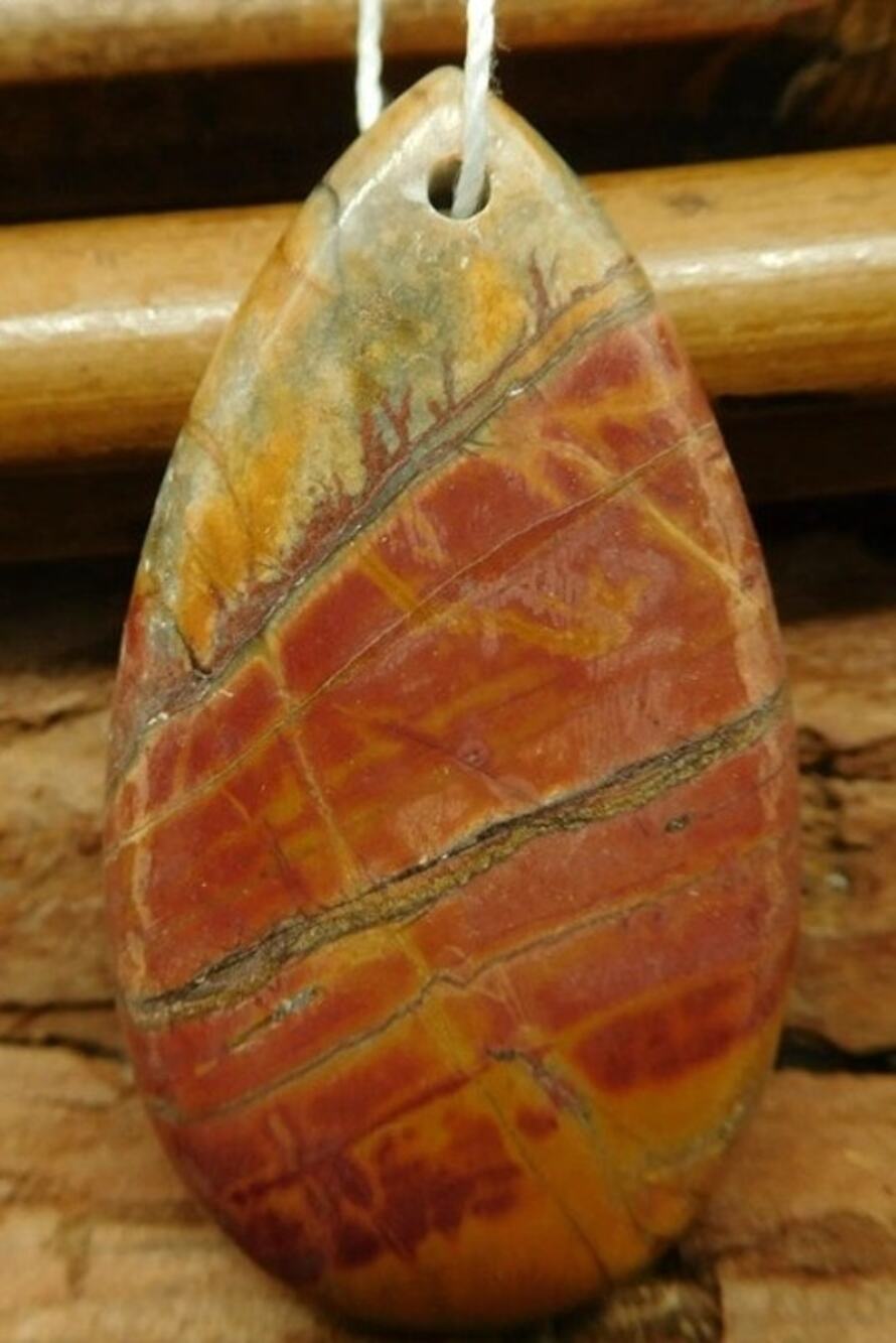 Beautiful Creek Jasper Pendant Bead